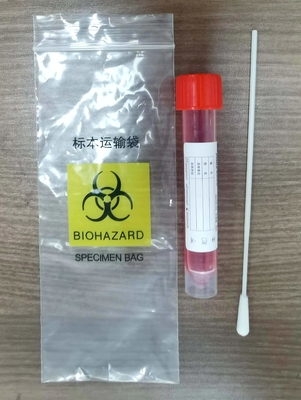 Covid-19 ভাইরাস স্যাম্পলিং কিট 5ml-10ml স্পেসিমেন কালেকশন টিউব ফ্লকড সোয়াব