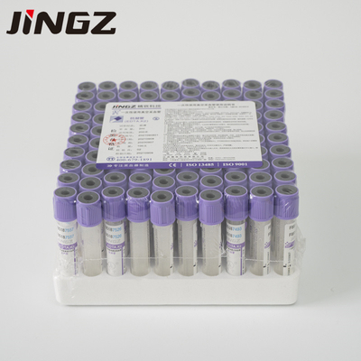 PET K3 EDTA ব্লাড কালেকশন টিউব 3ml 13*75mm স্প্রে করা আসক্তির সাথে
