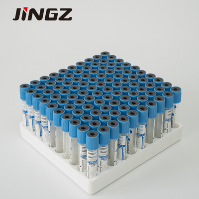 CE ISO13485 3 মিলি রক্ত ​​সংগ্রহ টিউব হালকা নীল সোডিয়াম সাইট্রেট টিউব
