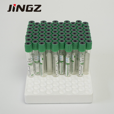 2-5ml গ্লাস প্লাস্টিক রক্তের নমুনা সংগ্রহ টিউব সবুজ লিথিয়াম হেপারিন ভ্যাকুটেইনার