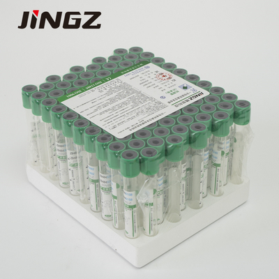 একক ব্যবহার 2ml-10ml গাঢ় সবুজ লিথিয়াম হেপারিন টিউব রক্তের নমুনা সংগ্রহের বোতল