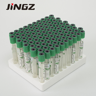 একক ব্যবহার 2ml-10ml গাঢ় সবুজ লিথিয়াম হেপারিন টিউব রক্তের নমুনা সংগ্রহের বোতল
