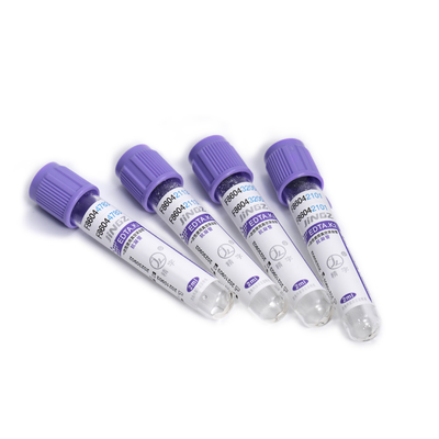 সিই মার্ক ল্যাভেন্ডার টপ EDTA টিউব 8ml-10ml Edta K3 রক্ত ​​সংগ্রহের টিউব