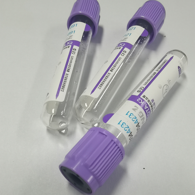 ক্লিনিকাল হেমাটোলজিতে গ্লাস ভ্যাকুয়াম 2ml EDTA টিউব Edta K3 ভ্যাকুটেইনার টিউব