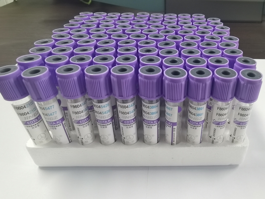 ল্যাভেন্ডার ক্লোজার 2ml 3ml 4ml K2 EDTA টিউব আঠালো পেপার লেবেল টাইপ