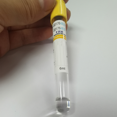 YBK 5ml ক্লট অ্যাক্টিভেটর ব্লাড কালেকশন টিউব ইয়েলো টপ ভ্যাকুটেইনার