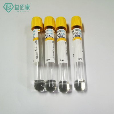 YBK 5ml ক্লট অ্যাক্টিভেটর ব্লাড কালেকশন টিউব ইয়েলো টপ ভ্যাকুটেইনার