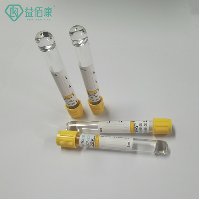 YBK 5ml ক্লট অ্যাক্টিভেটর ব্লাড কালেকশন টিউব ইয়েলো টপ ভ্যাকুটেইনার