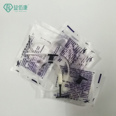 22G ব্ল্যাক ব্লাড কালেকশন বাটারফ্লাই নিডেল উইথ ওয়ান উইং ইন্ডিভিজুয়াল প্যাকেজ