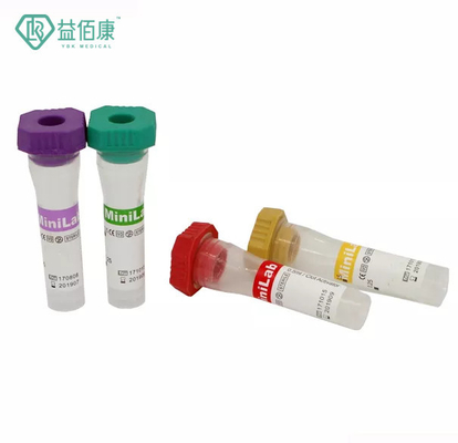 0.25ml 0.5ml 0.1ml পেডিয়াট্রিক ব্লাড ড্র টিউব নন ভ্যাকুয়াম ইডিটা ব্লাড টেস্ট টিউব