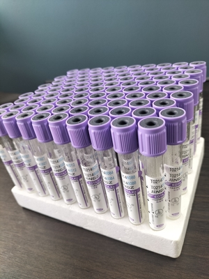 16*100mm ব্যাসার্ধ K2 EDTA টিউব 1ml-10ml ক্যাপাসিটি প্লাস্টিক/গ্লাস