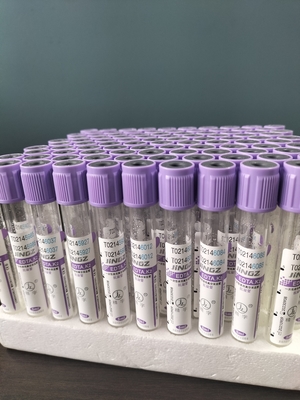 16*100mm ব্যাসার্ধ K2 EDTA টিউব 1ml-10ml ক্যাপাসিটি প্লাস্টিক/গ্লাস