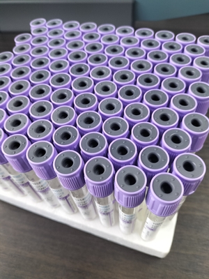 16*100mm ব্যাসার্ধ K2 EDTA টিউব 1ml-10ml ক্যাপাসিটি প্লাস্টিক/গ্লাস