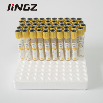 মেডিকেল ভ্যাকুয়াম রক্ত সংগ্রহ টিউব 2-10ml হলুদ শীর্ষ সঙ্গে জেল টিউব