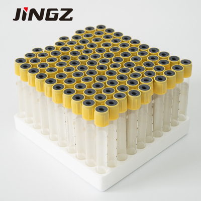 মেডিকেল ভ্যাকুয়াম রক্ত সংগ্রহ টিউব 2-10ml হলুদ শীর্ষ সঙ্গে জেল টিউব