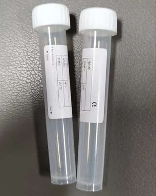 হোয়াইট ক্যাপ প্লেইন টেস্ট টিউব 10ml 16*100mm পরীক্ষাগার নমুনা পরিবহন জন্য