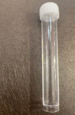 হোয়াইট ক্যাপ প্লেইন টেস্ট টিউব 10ml 16*100mm পরীক্ষাগার নমুনা পরিবহন জন্য